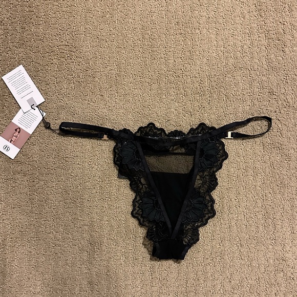 Bluebella Ina Open-Back Brief - Black - Size 12 - Picture 4 of 10
